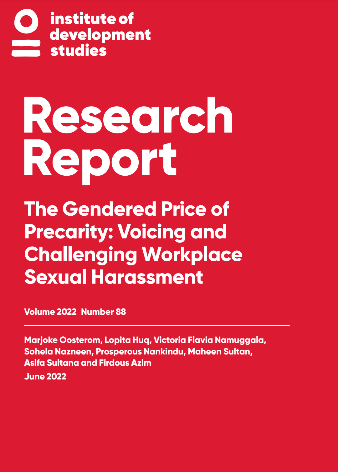 The Gendered Price of Precarity: Voicing and Challenging Workplace Sexual Harassment